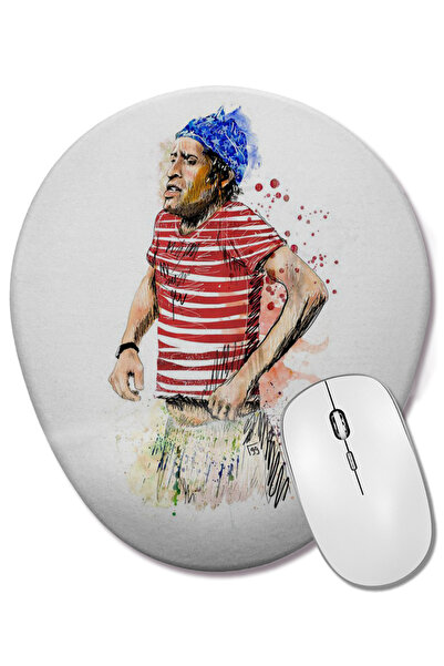 BASKI DÜNYASI Зелена борчева подложка за мишка с подложка за китката Kemal Sunal