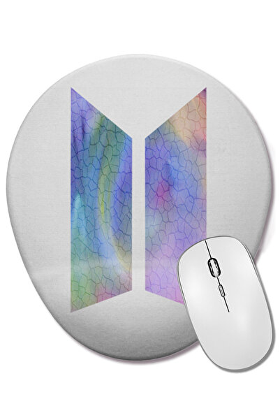 BASKI DÜNYASI Mouse Pad oval Bts 06 cu suport pentru încheietura mâinii