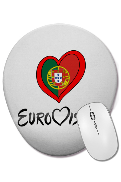 BASKI DÜNYASI Mouse Pad oval i Heart Monsta X cu suport pentru încheietura mâ...