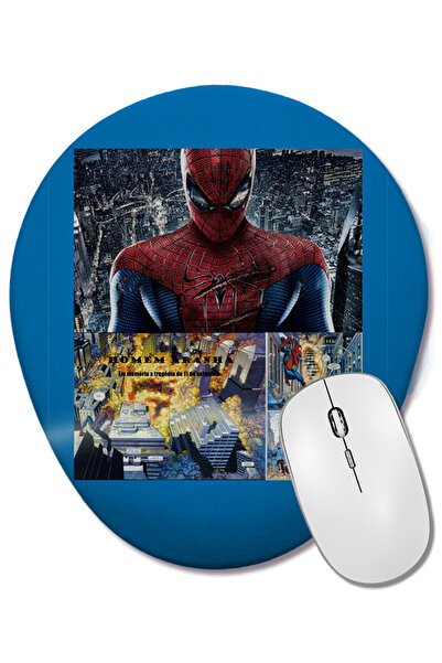 BASKI DÜNYASI Homem Aranha 2 Mouse Pad oval cu suport pentru încheietura mâinii