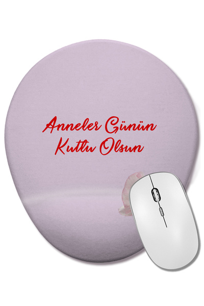 BASKI DÜNYASI Cadou pentru Ziua Mamei 026 Mouse Pad oval cu suport pentru înc...