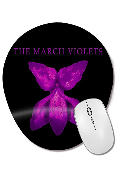 BASKI DÜNYASI Mouse Pad oval The March Violets cu suport pentru încheietura m...