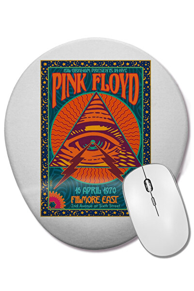 BASKI DÜNYASI Pink Floyd Dark Side Of The Moon Mouse Pad oval cu suport pentr...