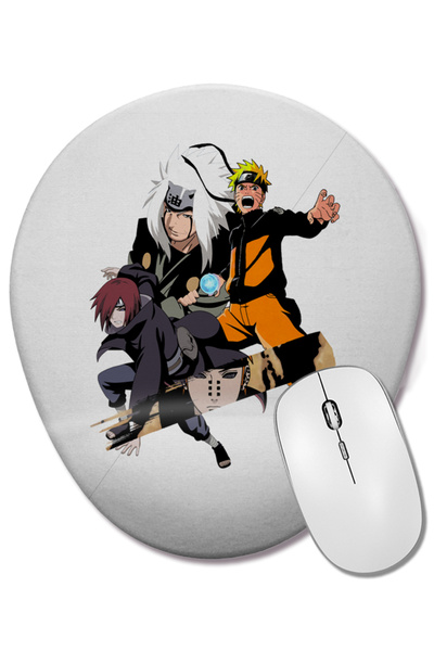 BASKI DÜNYASI Mouse Pad oval Jinx și Quinn cu suport pentru încheietura mâinii