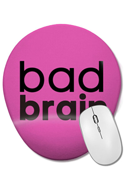 BASKI DÜNYASI Bad Brain Bad Brain Bad Brain Mouse Pad oval cu suport pentru încheietura mâinii