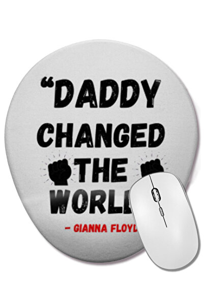 BASKI DÜNYASI Mouse Pad oval cu suport pentru încheietura mâinii Daddy