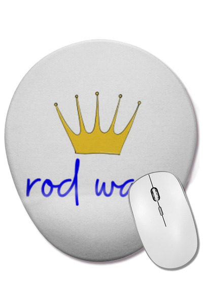BASKI DÜNYASI Mouse Pad oval Rod Wave cu suport pentru încheietura mâinii