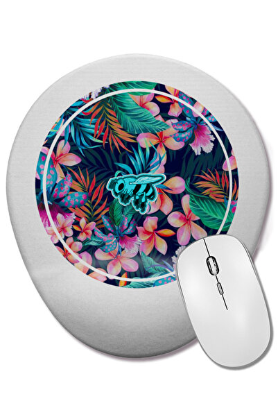 BASKI DÜNYASI Mouse Pad oval Free To Bee cu suport pentru încheietura mâinii