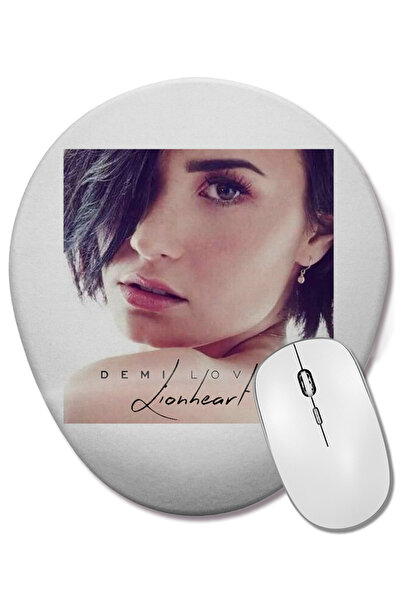 BASKI DÜNYASI Mouse Pad oval Demi Lovato Confident cu suport pentru încheietu...