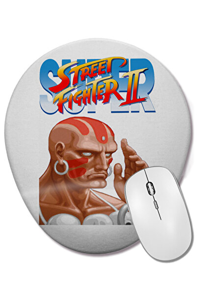 BASKI DÜNYASI Mouse Pad oval Street Fighter 2 Chun-li cu suport pentru închei...