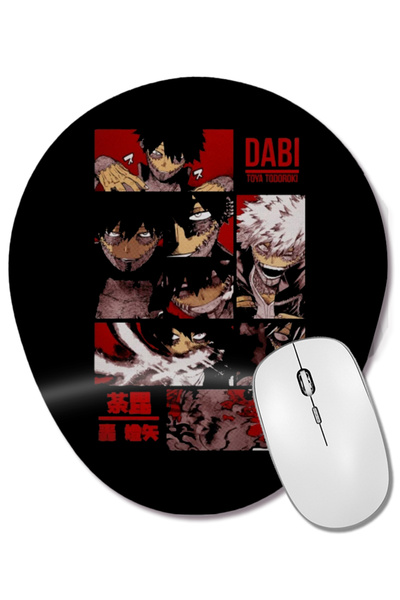 BASKI DÜNYASI Dabi Toya Todoroki Dabi My Hero Academia Manga 01 Mouse Pad ova...