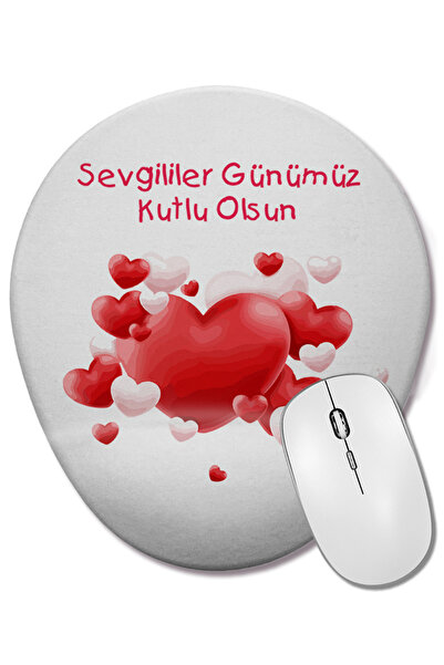BASKI DÜNYASI Подарък за Свети Валентин за любимия човек 0206 Овална подложка...