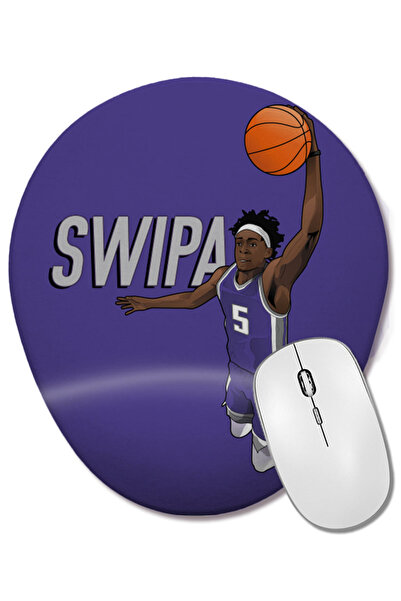 BASKI DÜNYASI Mouse Pad oval Deaaron Fox SWIPA cu suport pentru încheietura m...