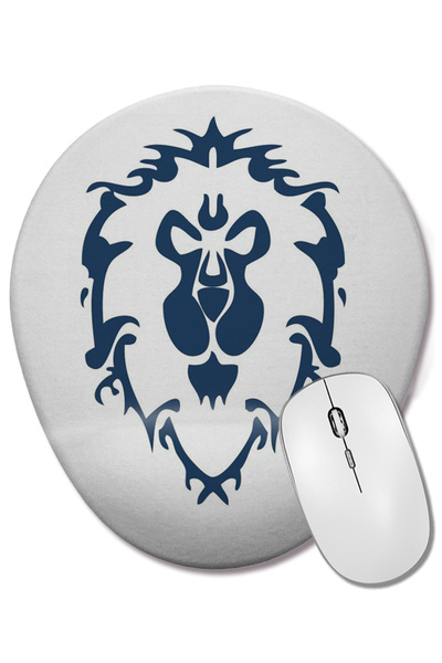 BASKI DÜNYASI Pentru The Alliance Mouse Pad oval cu suport pentru încheietura mâinii
