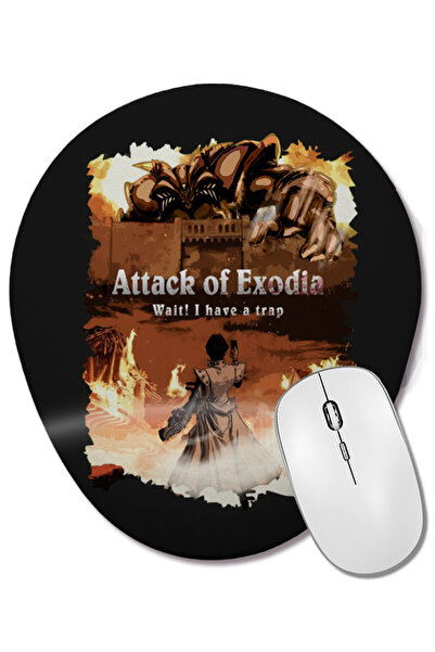 BASKI DÜNYASI Attack of Exodia Yugioh Mouse Pad oval cu suport pentru încheie...