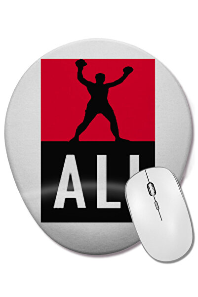 BASKI DÜNYASI Mouse Pad oval cu suport pentru încheietura mâinii Muhammad Ali...