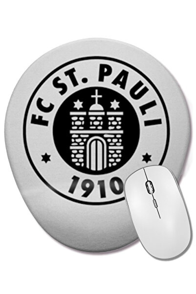 BASKI DÜNYASI Mouse Pad oval St Pauli 01 cu suport pentru încheietura mâinii