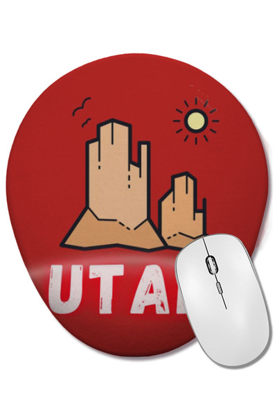 BASKI DÜNYASI Mouse Pad oval cu suport pentru încheietura mâinii, cadou vinta...