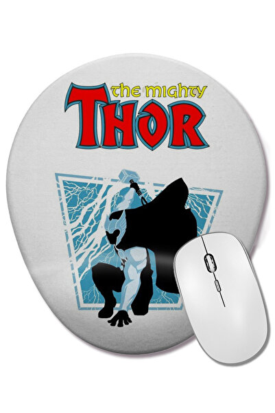 BASKI DÜNYASI Mouse Pad oval Thor cu suport pentru încheietura mâinii