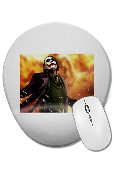 BASKI DÜNYASI Mouse Pad oval Joker 010 cu suport pentru încheietura mâinii