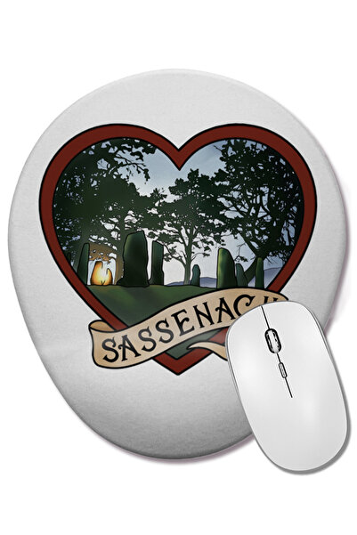 BASKI DÜNYASI Οβάλ ποντίκι με υποστήριξη καρπού Outlander Sassenach