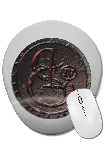 BASKI DÜNYASI Mouse Pad oval cu suport pentru încheietura mâinii Coin halsey