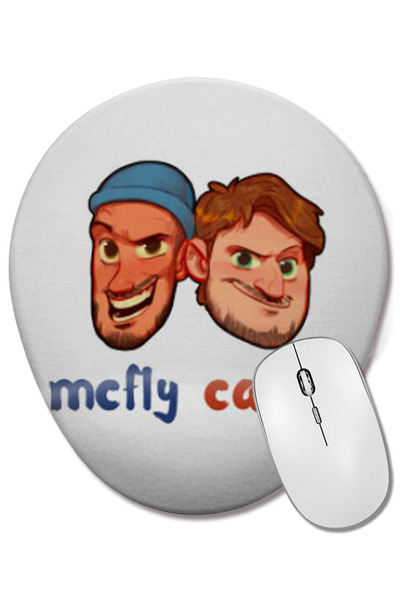 BASKI DÜNYASI Mouse Pad oval Mcfly Carlito cu suport pentru încheietura mâinii