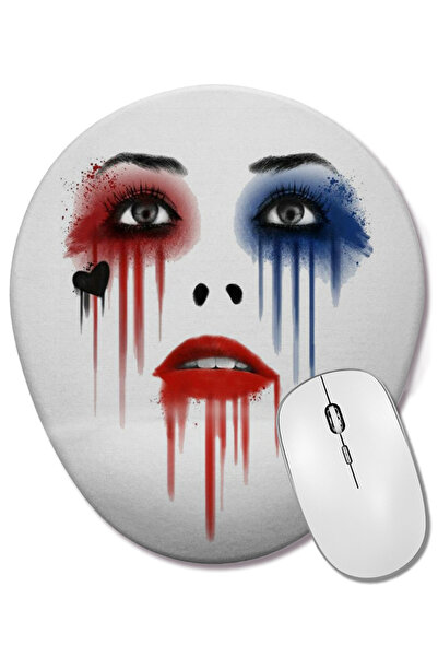 BASKI DÜNYASI Οβάλ ποντίκι υπολογιστή Rosto Arlequina με στήριγμα καρπού