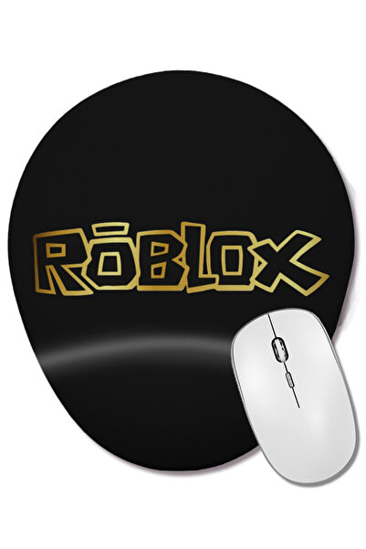 BASKI DÜNYASI Roblox Gold 01 Mouse Pad oval cu suport pentru încheietura mâinii