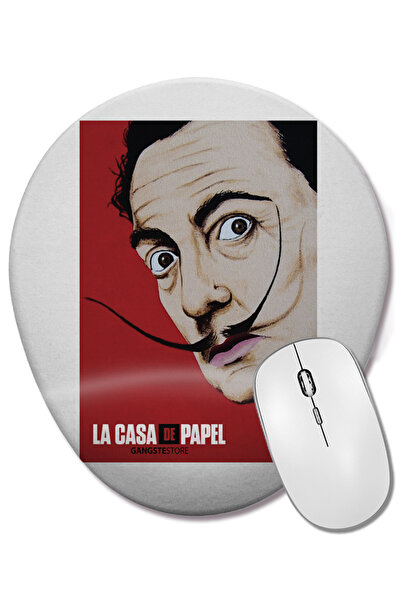 BASKI DÜNYASI La Casa De Papel 08 Οβάλ ποντίκι με υποστήριξη καρπού