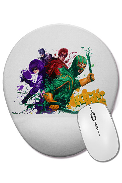 BASKI DÜNYASI Kick Ass 2 Mouse Pad oval cu suport pentru încheietura mâinii