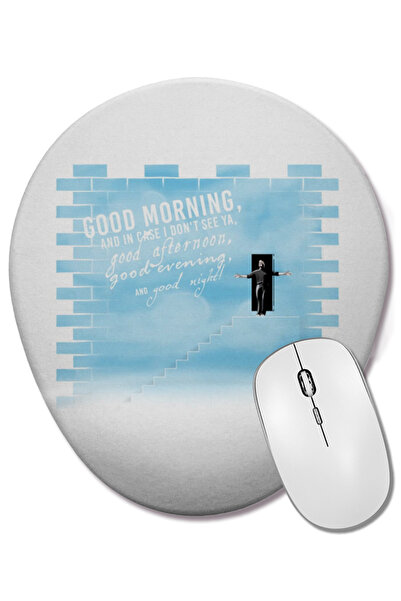 BASKI DÜNYASI The Truman Show 02 Οβάλ ποντίκι με υποστήριξη καρπού