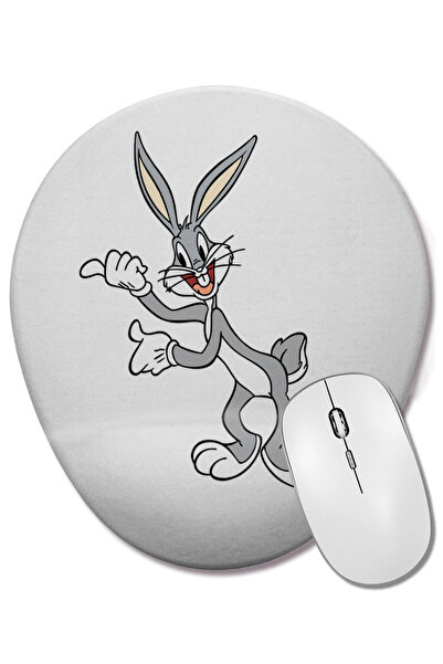 BASKI DÜNYASI Mouse Pad oval cu suport pentru încheietura mâinii, Bugs Bunny ...