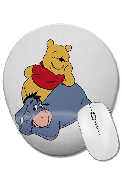 BASKI DÜNYASI Winnie The Pooh Eeyore 08 Mouse Pad Oval cu Suport pentru Înche...