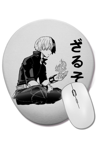BASKI DÜNYASI Shoto Todoroki Manga Bilek поддържана овална подложка за мишка