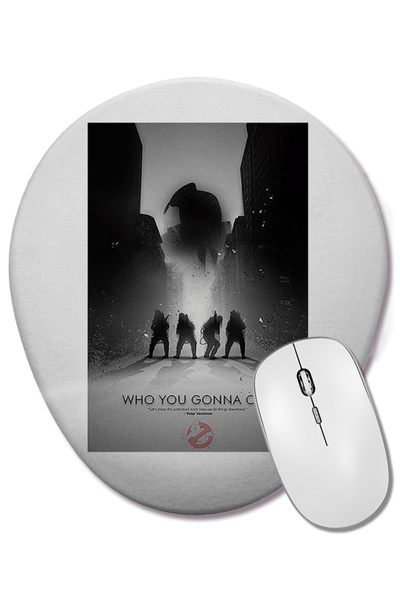 BASKI DÜNYASI Mouse Pad oval Caça Fantasmas cu suport pentru încheietura mâinii
