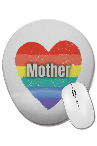 BASKI DÜNYASI Ziua Mamei 2021 MOMMY Rainbows Mouse Pad oval cu suport pentru ...