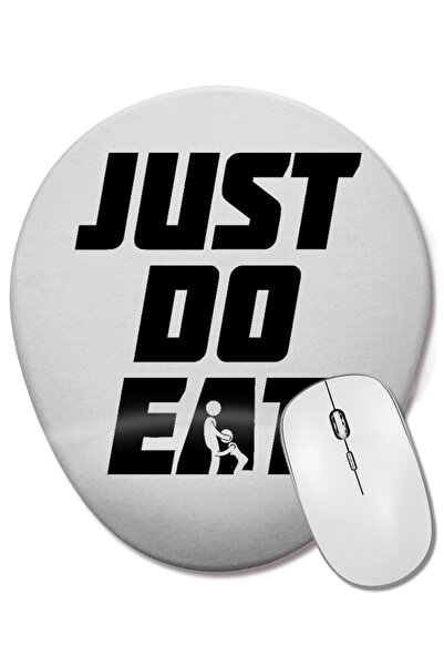 BASKI DÜNYASI Just Do Eat Οβάλ ποντίκι με υποστήριξη καρπού
