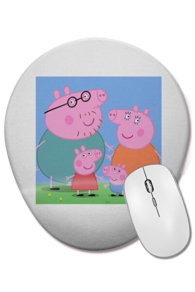 BASKI DÜNYASI Peppa Pig 09 Ovalna podloga za miša sa podrškom za zglob