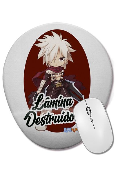 BASKI DÜNYASI Assassin Cross Lamina Destruidora 1 Oval Mouse Pad with Wrist Support