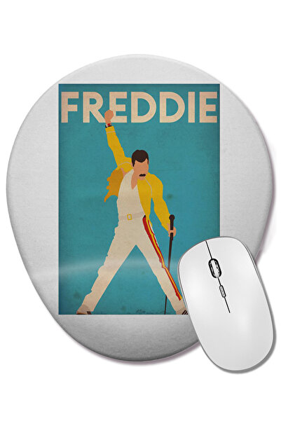 BASKI DÜNYASI Οβάλ ποντίκι με υποστήριξη καρπού Freddie Mercury