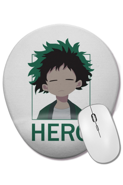 BASKI DÜNYASI My Hero Academia Deku Hero Οβάλ ποντίκι με υποστήριξη καρπού