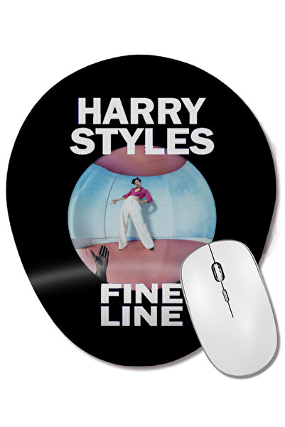 BASKI DÜNYASI Mouse Pad oval cu suport pentru încheietura mâinii Harry Styles în Fine Line