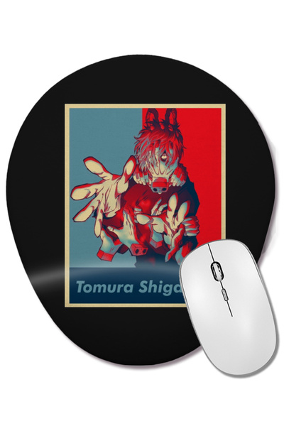 BASKI DÜNYASI My Hero Academia Tomura Shigaraki Mouse Pad oval cu suport pent...