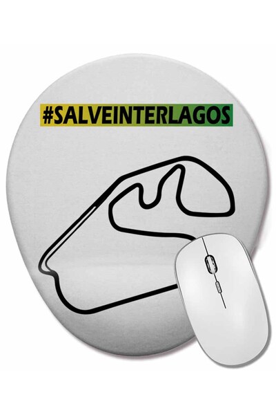 BASKI DÜNYASI Подложка за мишка Salve Interlagos с опора за китката