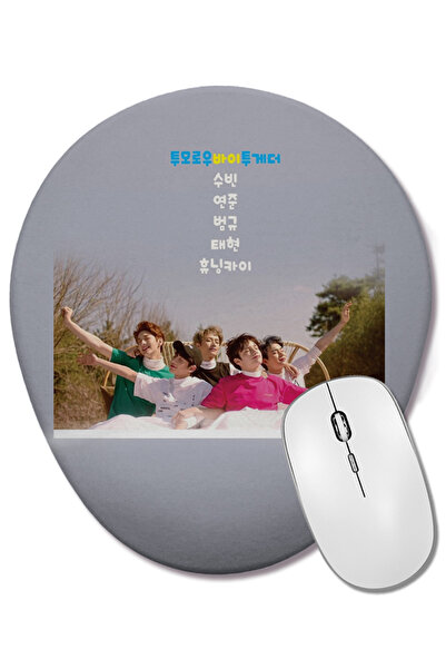 BASKI DÜNYASI TXT Tomorrow X Together Οβάλ ποντίκι με υποστήριξη καρπού