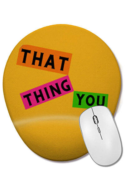 BASKI DÜNYASI Mouse Pad oval cu suport pentru încheietura mâinii That Thing Y...