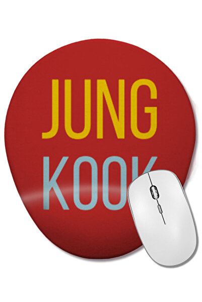 BASKI DÜNYASI NOI TE IUBIM JUNGKOOK BTS ARMY FANS CADURI Mouse Pad oval cu su...
