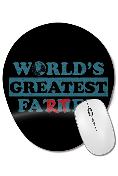 BASKI DÜNYASI Worlds Greatest Farter 04 Mouse Pad oval cu suport pentru înche...
