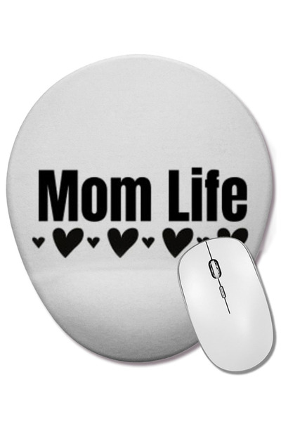 BASKI DÜNYASI Idei de cadouri pentru Ziua Mamei Mouse Pad oval cu suport pentru încheietura mâinii